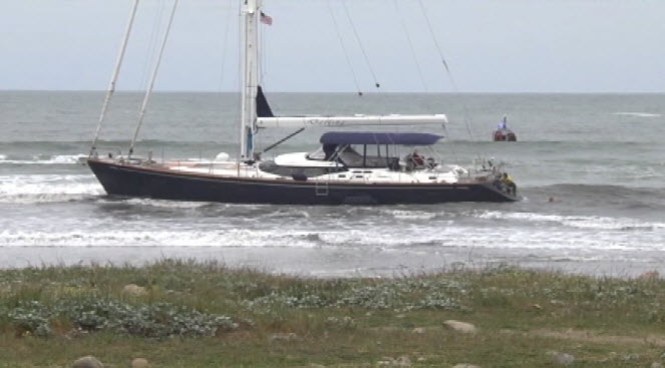 Crews on Monday morning were at first dispatched to save a wayward sailboat off the coast of Pacifica. But hours into the odd rescue, the three aboard a sailboat named the Darling were arrested after the 82-foot boat was reported stolen out of the affluent city of Sausalito. NBC Bay Area's Joe Rosato Jr. reports.