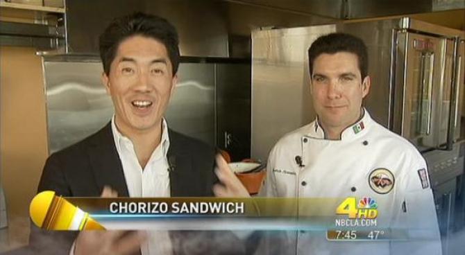 A traditional chorizo sandwich that will keep you coming back for more.