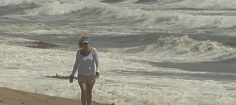 High surf began pounding the coast Friday afternoon, generating dangerous rip currents. Lifeguards say many beachgoers that caught in the strong rip currents try to swim back to shore, when they should be going with the flow until they can get around the current. Cary Berglund reports from Manhattan Beach for the NBC4 News at 5 p.m. on May 25, 2012.