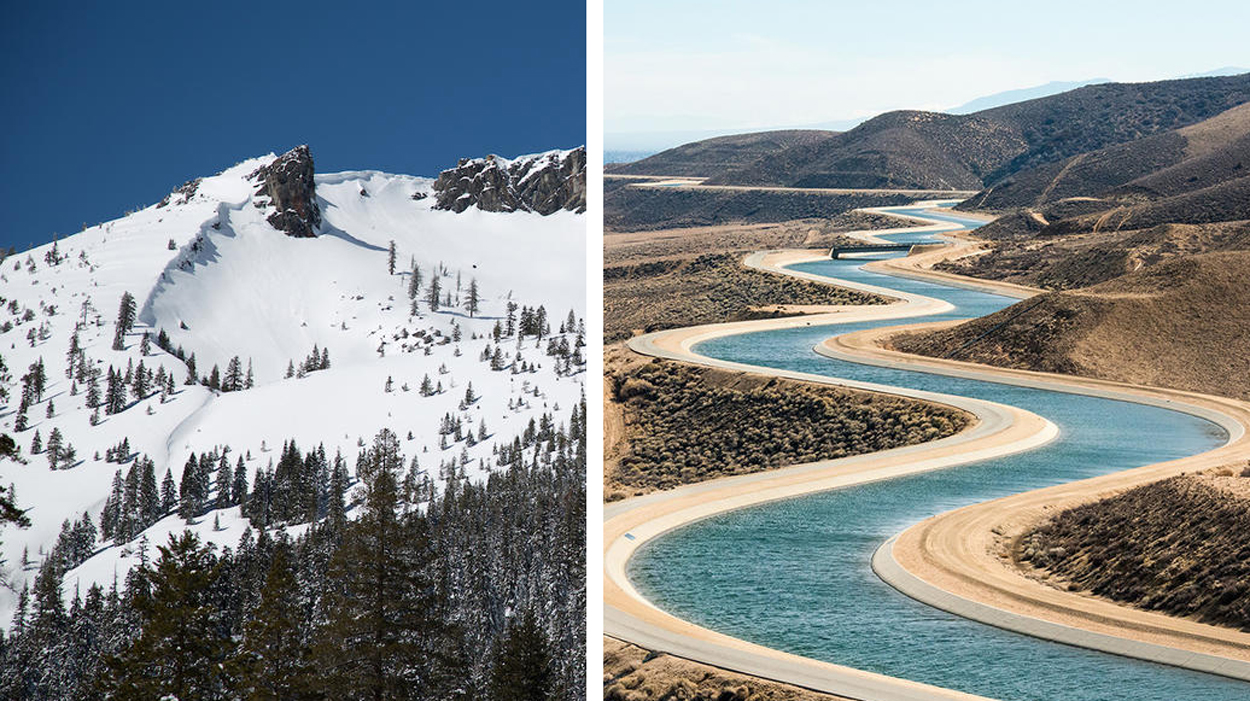 How Water Gets From The Sierra Nevada Mountains To The Rest Of California Nbc Los Angeles