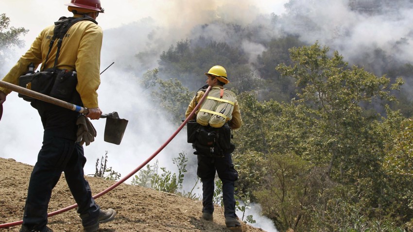 Sherpa Fire Burns in Santa Barbara County