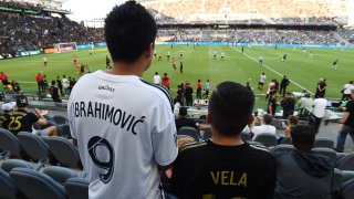 Zlatan and Vela Fans for LAFC vs Galaxy