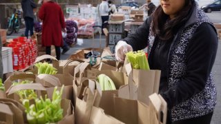 Food banks provide holiday meals for families in need.