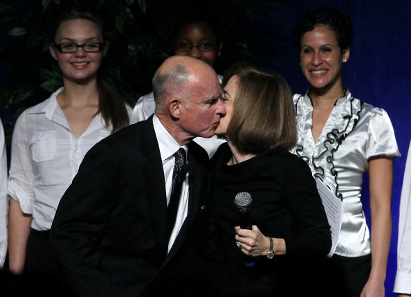 Jerry Brown and Anne Gust Brown
