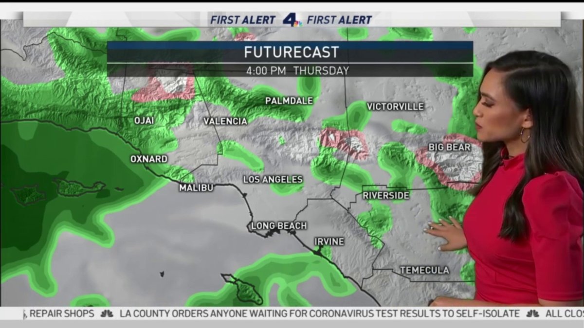 First Alert Forecast: Steady Rain – NBC Los Angeles