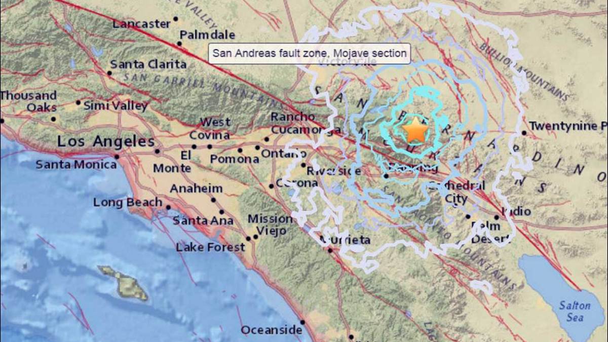 Magnitude3.9 Earthquake Shakes Parts of San Bernardino, Riverside