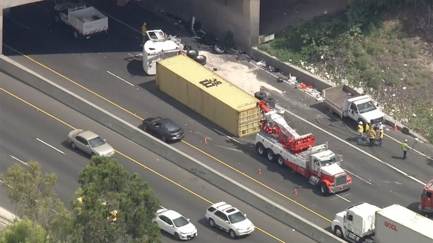 Nb 710 Freeway In Long Beach Reopens Following Fatal Big Rig Crash