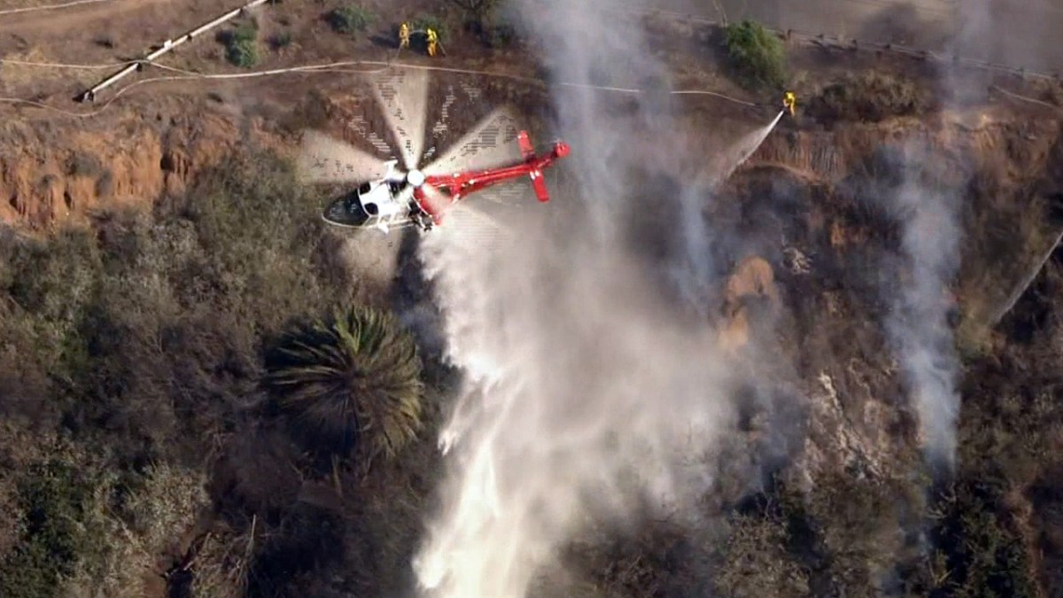 Crews Knock Down Small Brush Fire in Pacific Palisades NBC Los Angeles