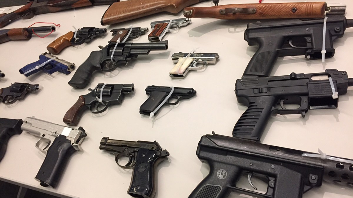 City Leaders Display Hundreds of Weapons Purchased at Gun Buyback NBC