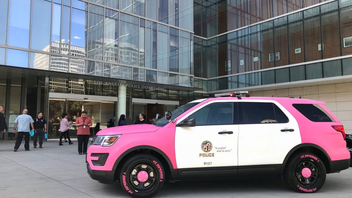 LAPD Unveils Pink Police Cruiser in Support of Breast Cancer Awareness