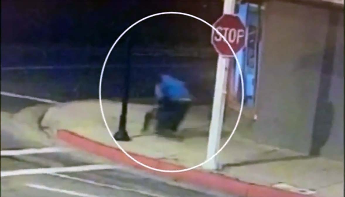 Caught on Camera: Attacker Tackles Woman From Behind Outside Restaurant