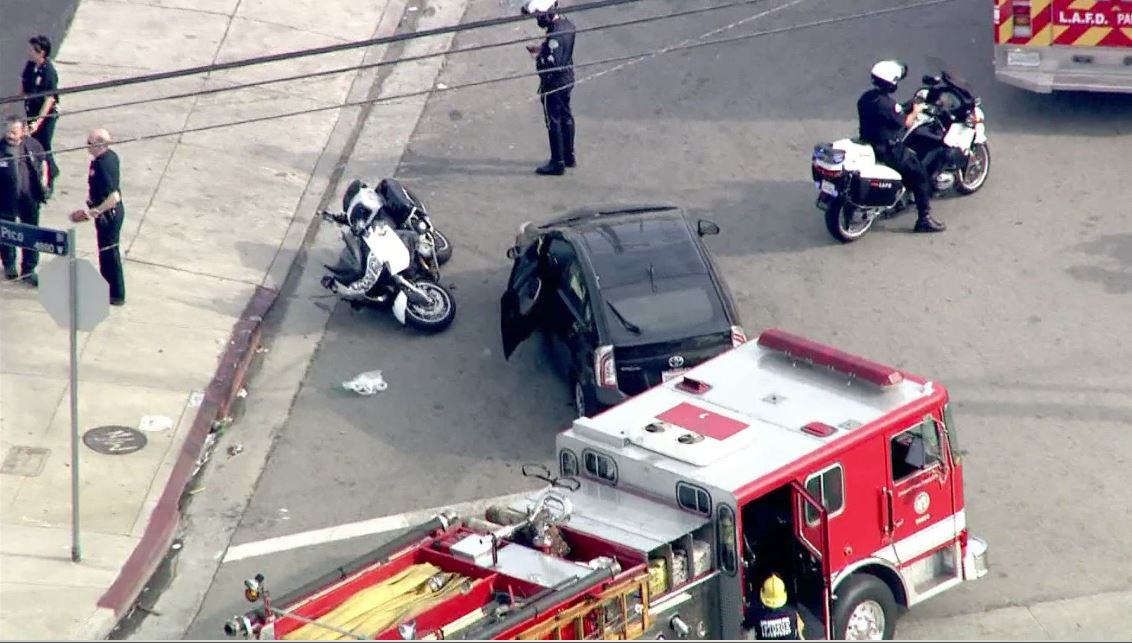 LAPD Motorcycle Officer Injured In Crash – NBC Los Angeles