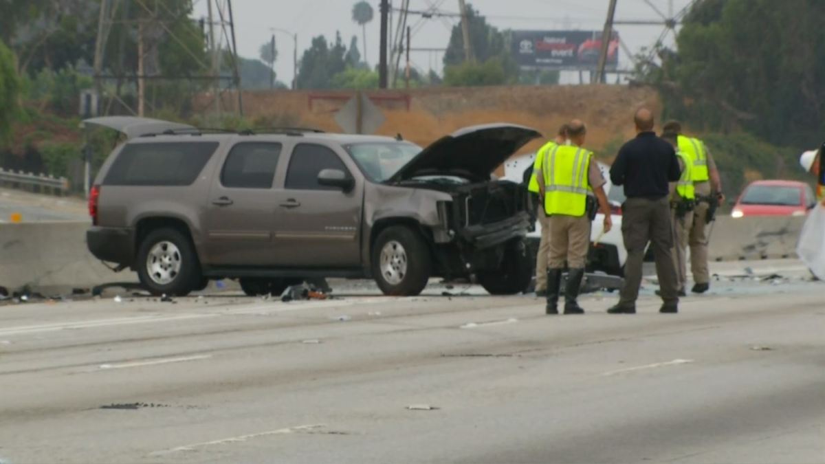 1 Dead in Chain Reaction Crash on 605 Freeway NBC Los Angeles