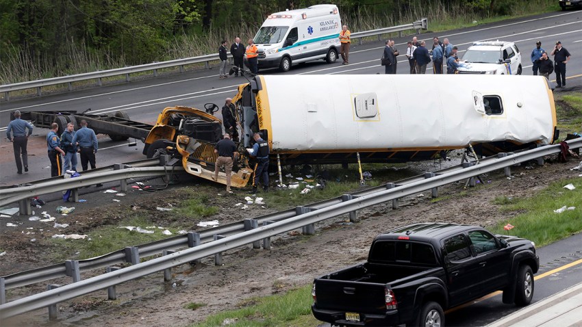 School Bus Dump Truck Crash