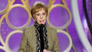In this Jan. 6, 2019, file photo, Carol Burnett accepts the inaugural Carol Burnett TV Achievement Award during the 76th Annual Golden Globe Awards at the Beverly Hilton Hotel in Beverly Hills, Calif.