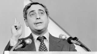 This June 24, 1978 file photo shows NBC President Fred Silverman speaking in Los Angeles. Silverman, who steered programming for each of the Big Three broadcast networks, died Thursday, Jan. 30, 2020, at his Los Angeles area home. He was 82.