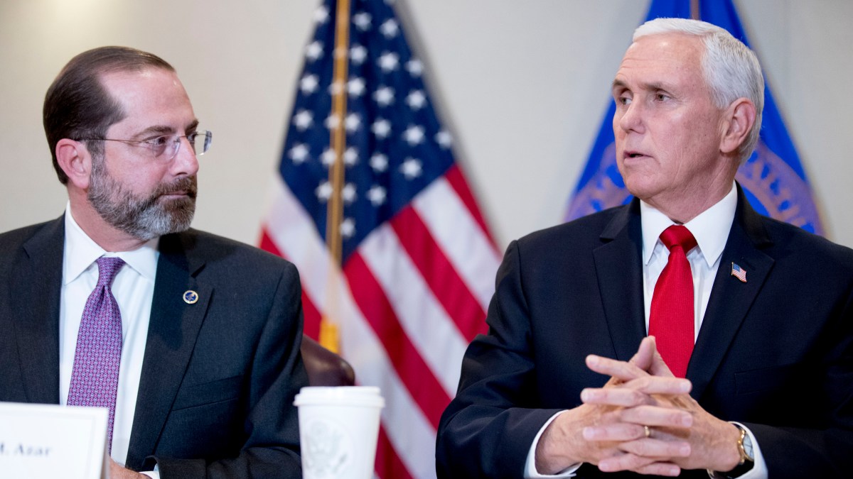 Pence Tries to Project Calm as Virus Response Coordinator 1