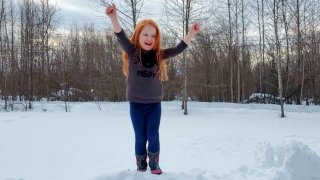 5-year-old Nova Knight of Fairbanks, Alaska.