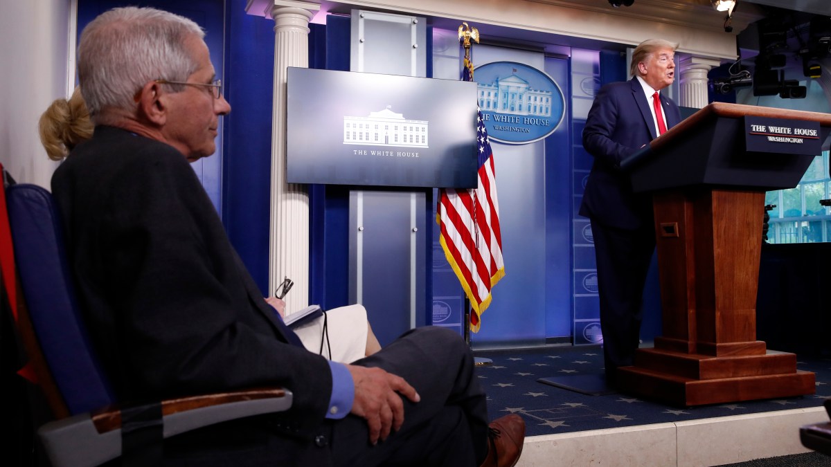 Dr. Fauci Says Length of Trump Coronavirus Briefings Is ‘Really Draining’ 1
