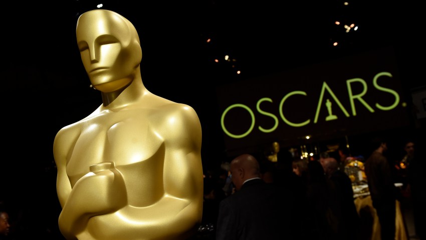 FILE - In this Friday, Feb. 15, 2019, file photo, an Oscar statue is pictured at the press preview for the 91st Academy Awards Governors Ball in Los Angeles.