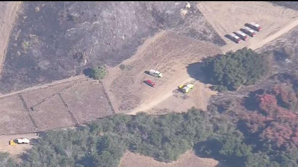A view of the Aliso fire in Orange County.