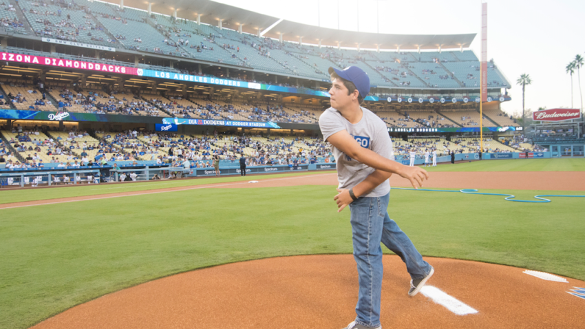 Ben pearson cancer patient throws 1st pitch