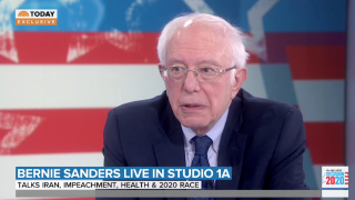 In an exclusive interview with NBC's "TODAY," Sen. Bernie Sanders cast doubt on President Donald Trump's claims that a top Iranian general was planning imminent attacks on U.S. embassies in the Middle East.