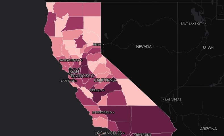 CA Stolen Guns Map
