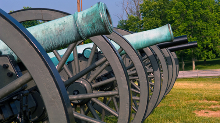 Civil war cannons 722
