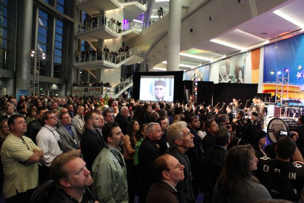 Crowd at stage