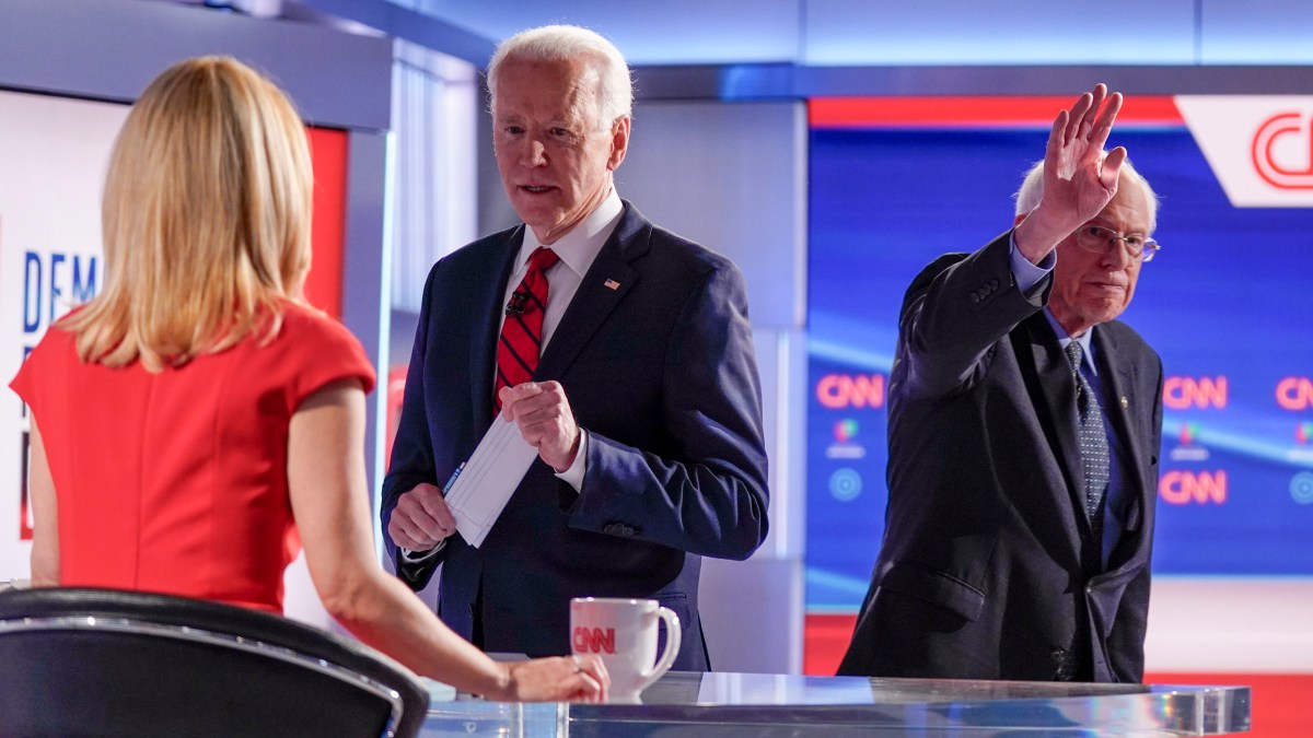 Distance and Silence: Biden, Sanders Clash Without Audience 1