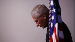 Dr. Anthony Fauci at a White House press briefing