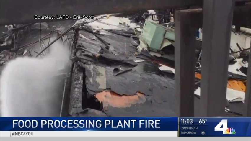 Fire Rips Through South LA Food Processing Plant NBC Los Angeles
