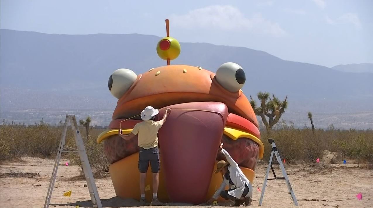 Durr Burger Landmark From Popular Video Game Fortnite Causes