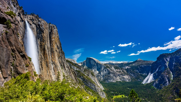 El Capitan and Half Dome add grandeur to this sweeping, waterfall-strong vista. Photo: H Peter Ji/500px