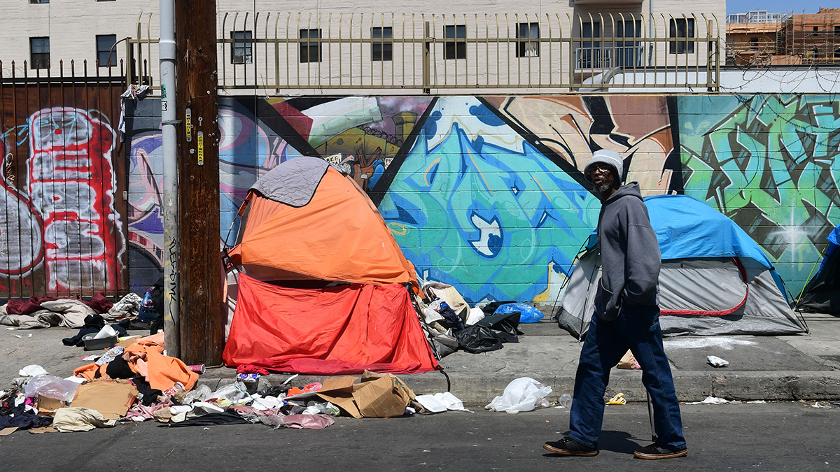 LA City Council Seeks New Law Restricting Homeless in Some Areas NBC