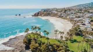 An aerial view of Laguna Beach.