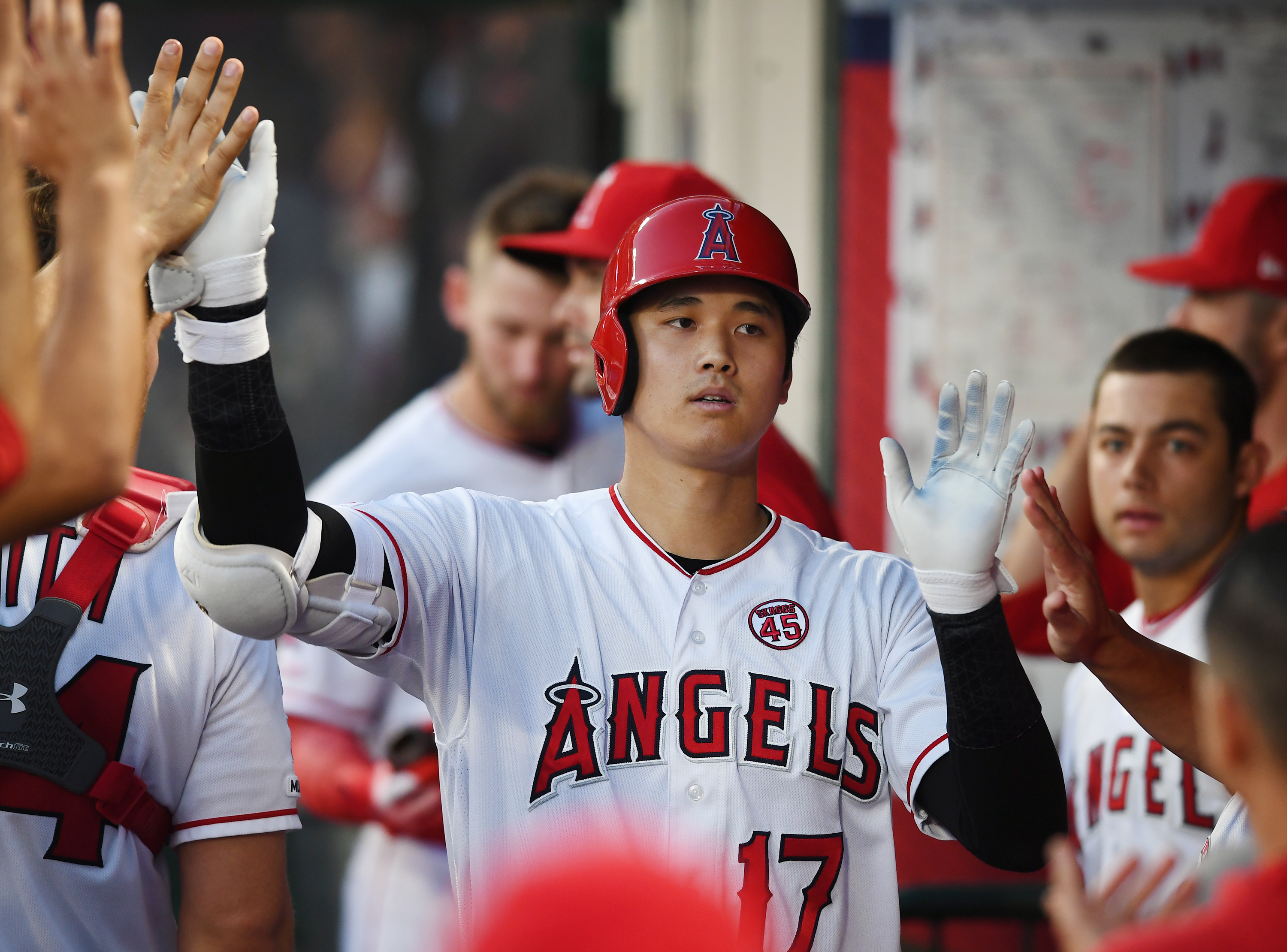 Shohei Ohtani in 1st day of full squad workouts for the LA Angels