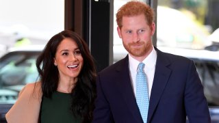 In this file photo, Prince Harry, Duke of Sussex and Meghan, Duchess of Sussex attend the WellChild awards at Royal Lancaster Hotel on October 15, 2019 in London, England.