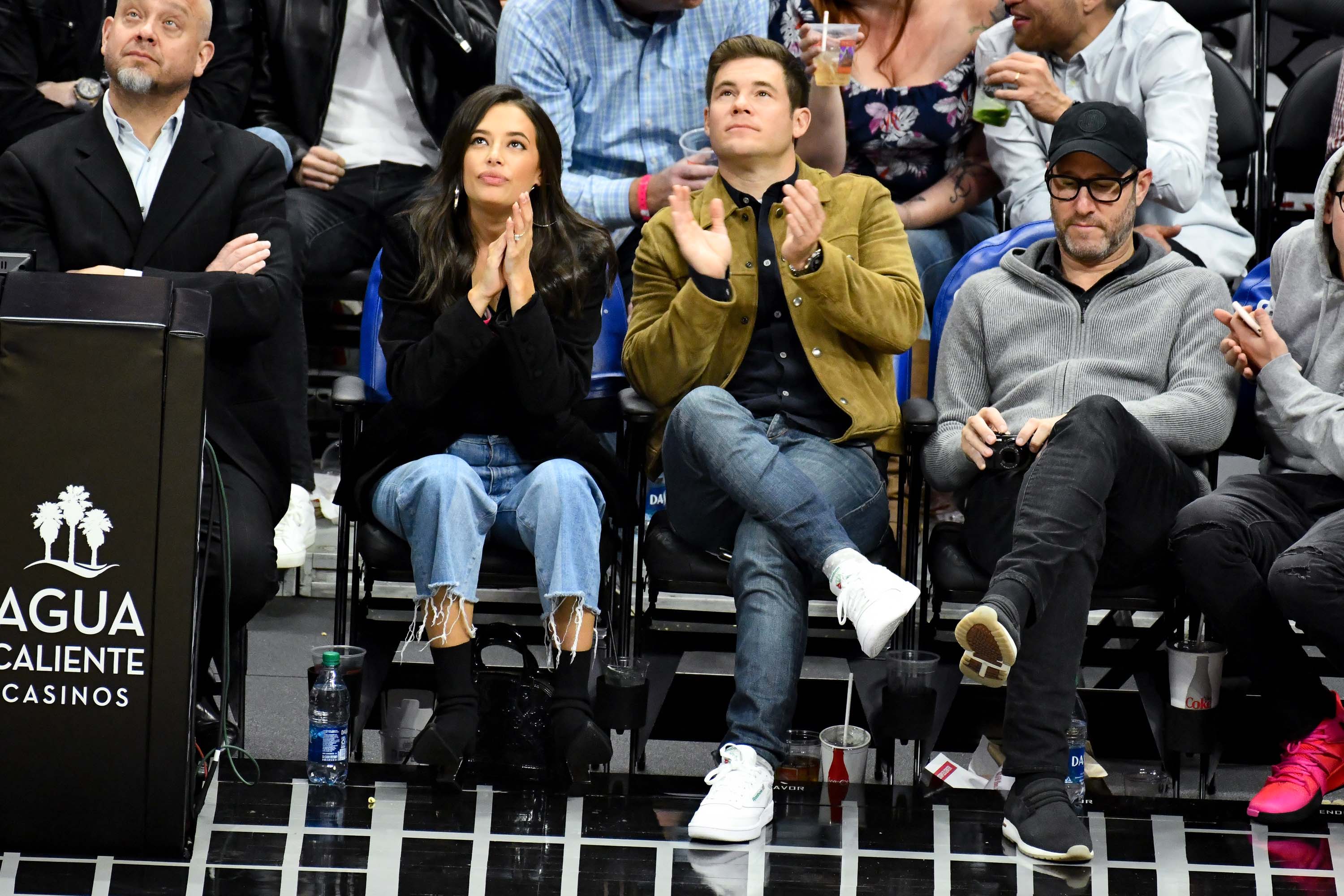 9,276 Celebrities At The Los Angeles Clippers Game Stock Photos