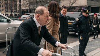 Harvey Weinstein arrives at court