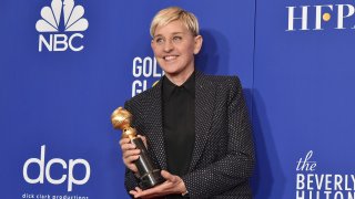 In this Jan. 5, 2020, file photo, Ellen DeGeneres attends The 77th Golden Globes Awards - Press Room at The Beverly Hilton Hotel in Beverly Hills, California.