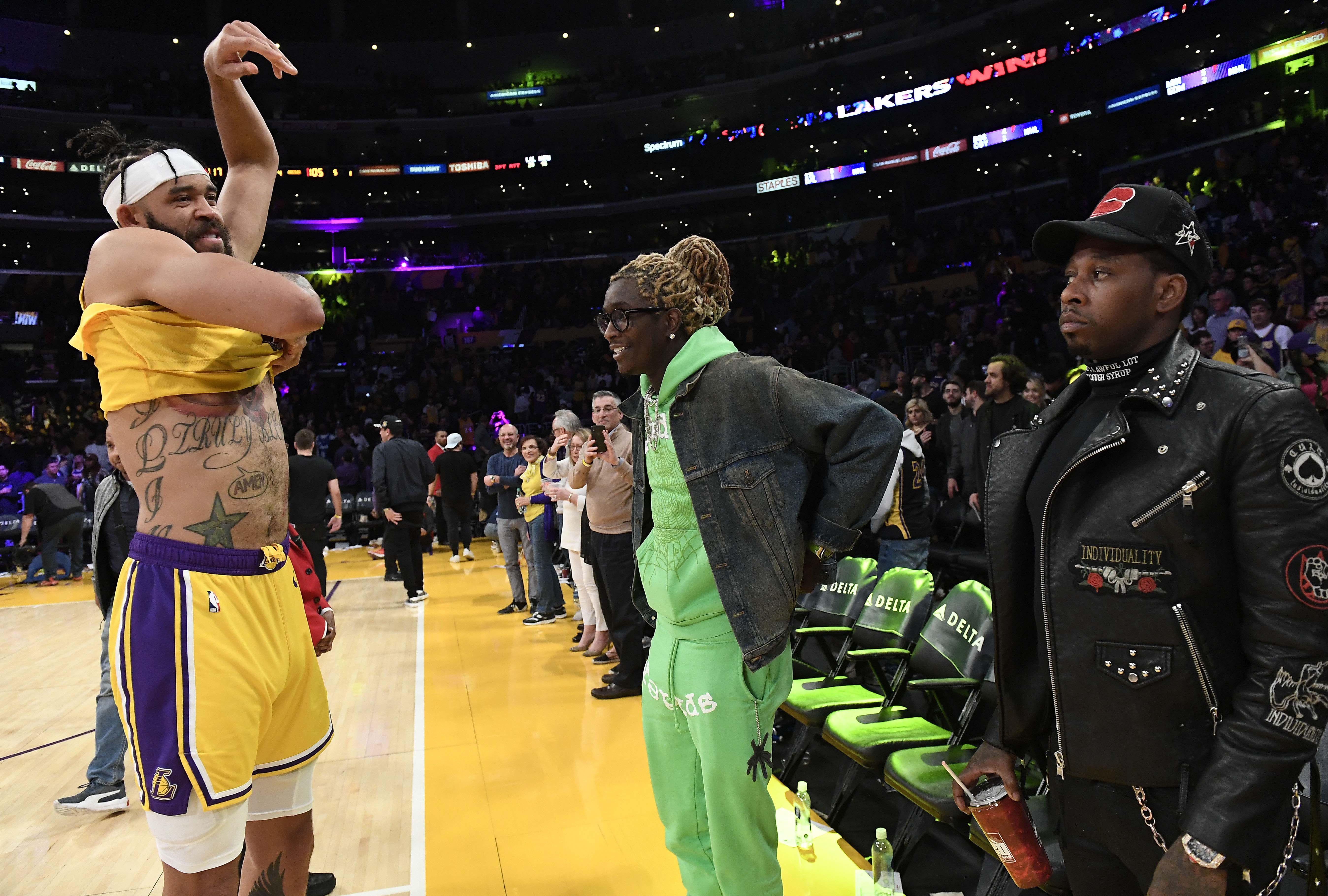 Celebrity Fans In The Stands Los Angeles Lakers Edition Nbc Los Angeles