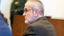 Defendant Lonnie Kocontes listens to opening statements at his trial in superior court in Santa Ana, CA on Thursday, February 6, 2020.