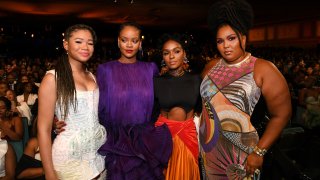 Storm Reid, Rihanna, Janelle Monae and Lizzo at the NAACP Image Awards