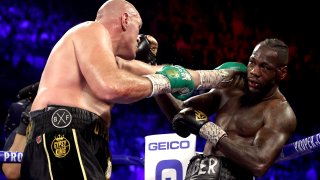 Tyson Fury Punches Deontay Wilder