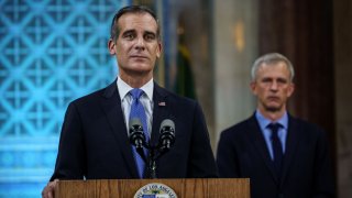 Mayor Eric Garcetti gives his annual state of the city speech