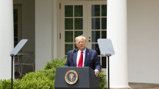 President Donald Trump speaks during an event in the Rose Garden of the White House in Washington, D.C., on June 16, 2020.