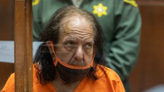 Adult film star Ron Jeremy appears for arraignment on rape and sexual assault charges at Clara Shortridge Foltz Criminal Justice Center on June 26, 2020 in Los Angeles.