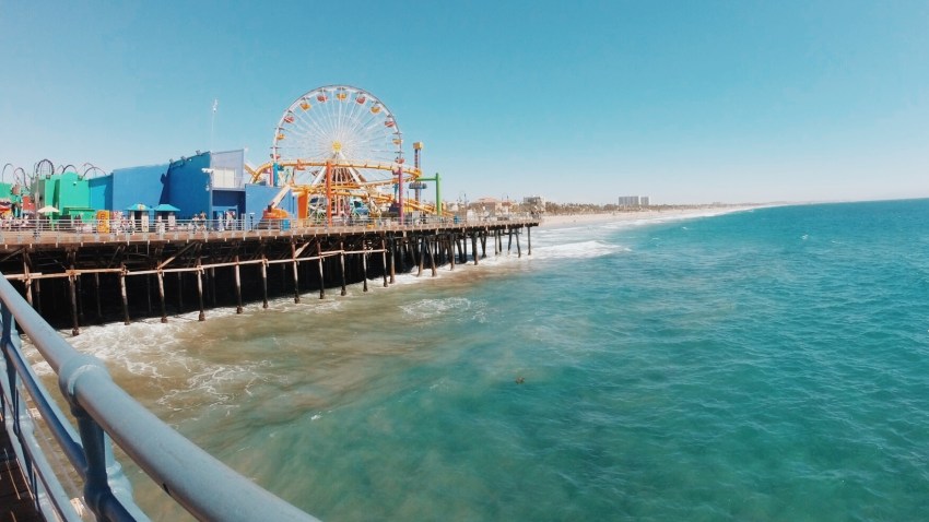 Santa Monica Pier Reopens Though Rides Are Closed Nbc Los Angeles